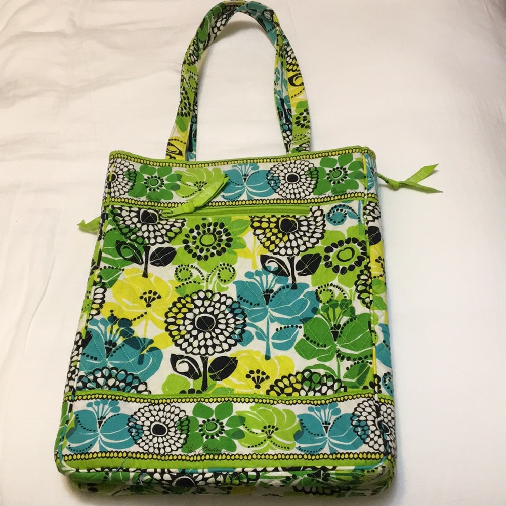 Vera Bradley Retired Limes  Up Laptop Commuter Bag
